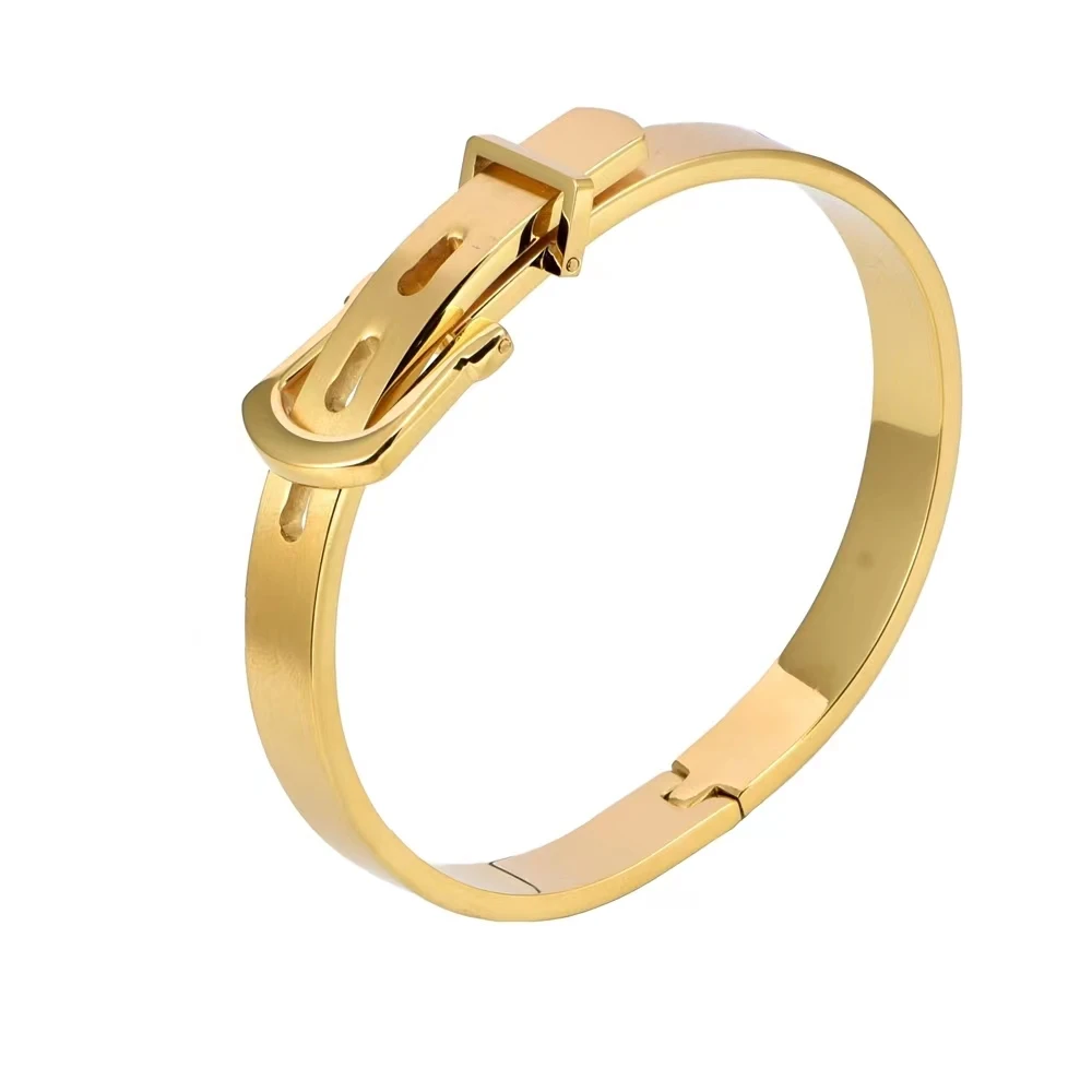 Titanium steel bracelet fashion couple men's simple European style niche design hip-hop women's jewelry