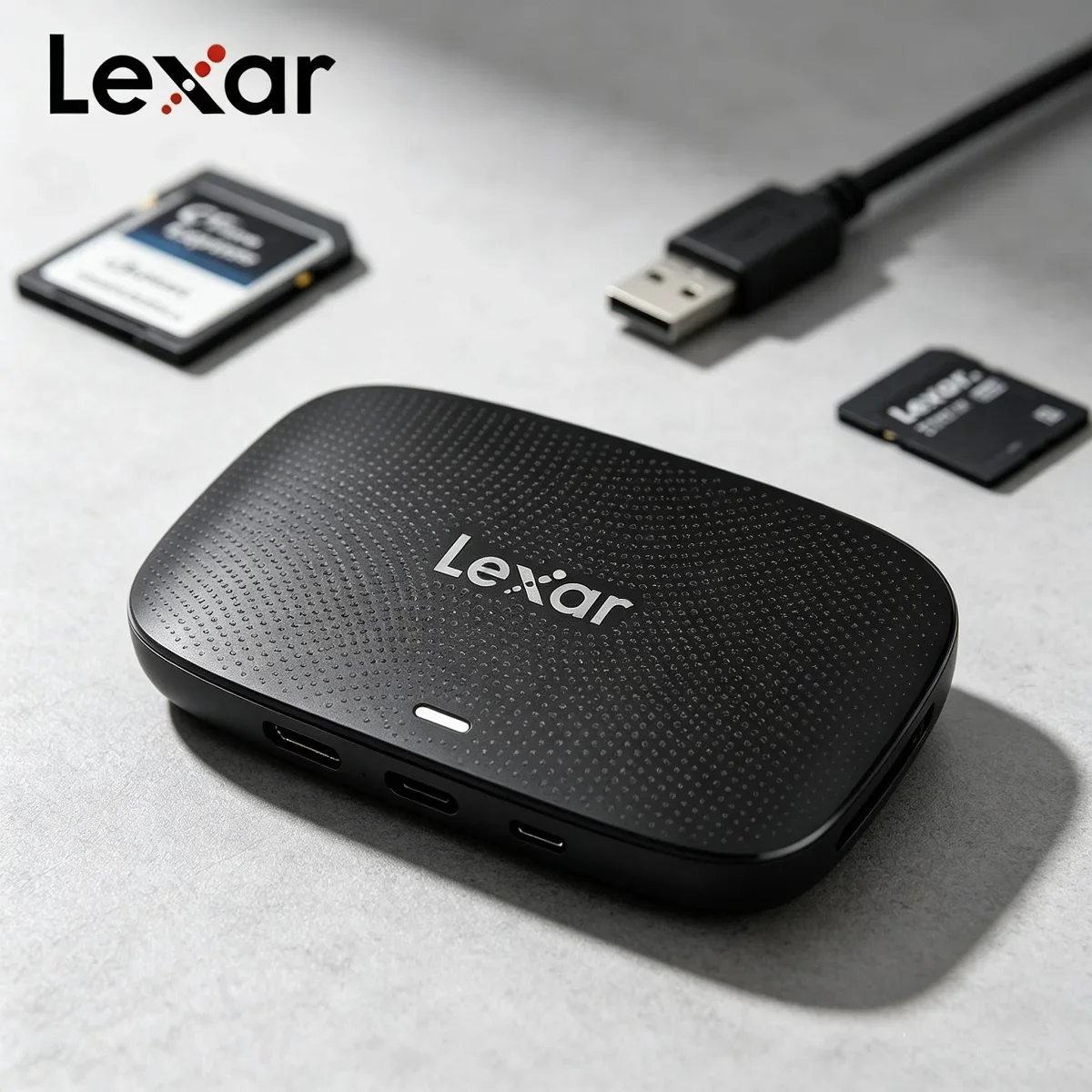 Lexar USB Type C Interface CFexpress Type A Card Reader 10Gbps 8K 2-in-1 Hi-Speed USB 3.2 Gen2 SD Card Reader CFE Card Reader