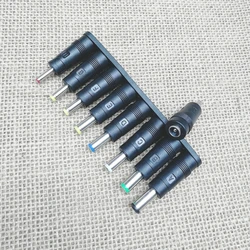 Universal Notebook Laptops Charging Adapters Power Converters Set 8 Connectors Tips Included for Routers LED Light Fan