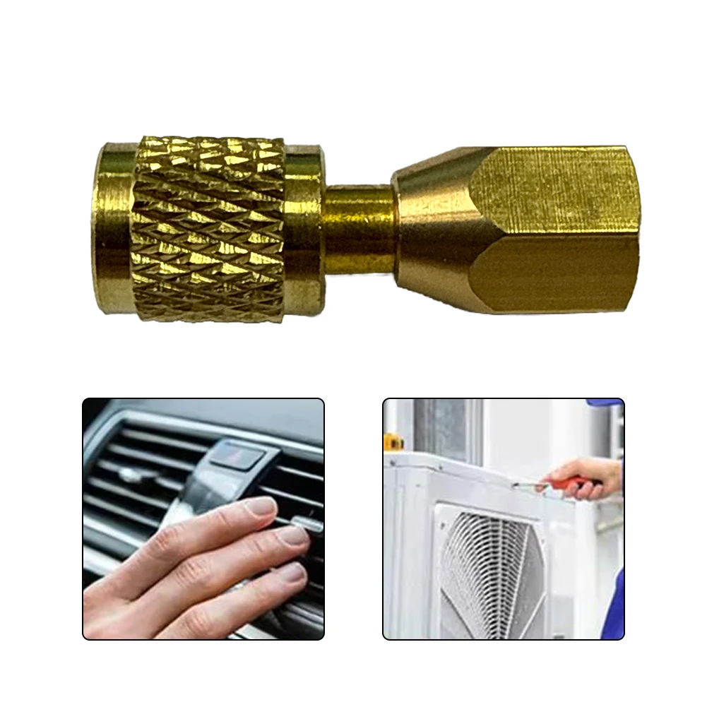 

1 Pcs Car Air Conditioning Pressure Gauge 1/8 NPT To 1/4 SAE FF1418 Conversion Connector Automotive Accessories