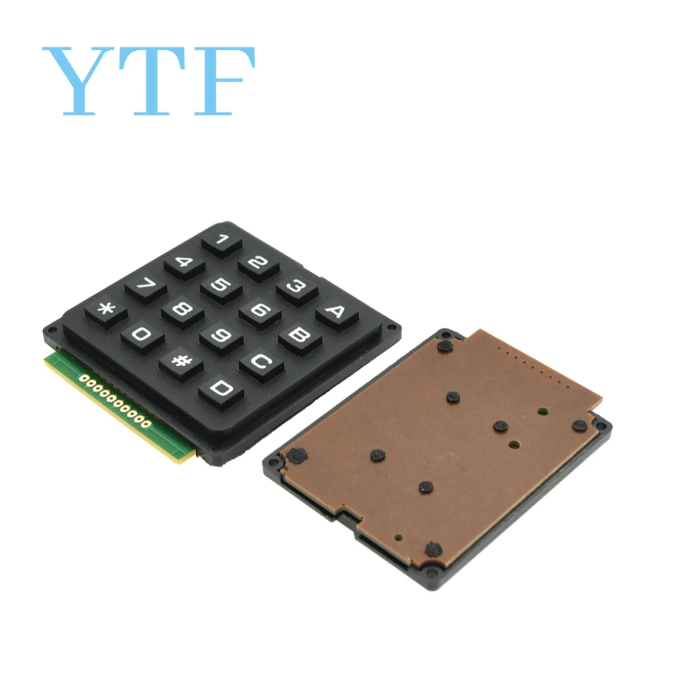 4X3 12key 4X4 Matrix Keyboard Keypad Module Use Key PIC AVR Stamp Sml 4*4 3*4 Plastic Keys Switch for Arduino Controller