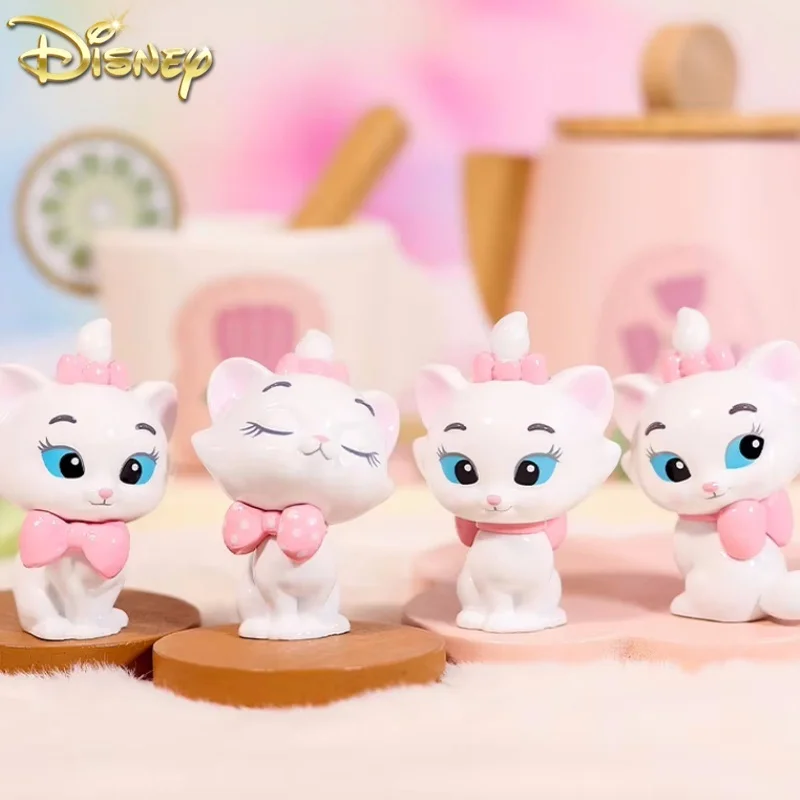 New Anime Miniso Disney Marie Cat Mini Figure The-Aristocats Cute Modle Toy Anime Cartoon Doll Car Dsek Decor Collection Gift