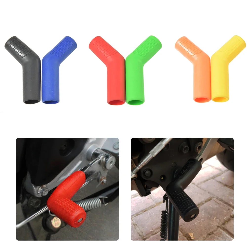 

2 шт., защитный чехол для рычага переключения передач мотоцикла, защита для обуви, резиновый рукав для рычага переключения передач
