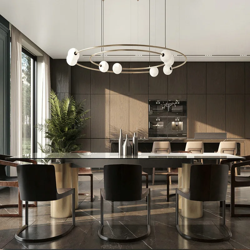 Designer-Wohnzimmer-Kronleuchter, modernes, einfaches, stimmungsvolles Modell, Zimmerringlicht