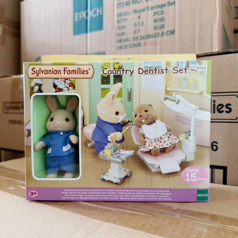 Sylvanian family-Conjunto de juguetes para niños, ropa, muebles, houes, simulación, juego de enfermera, hombre y mujer, accesorios originales