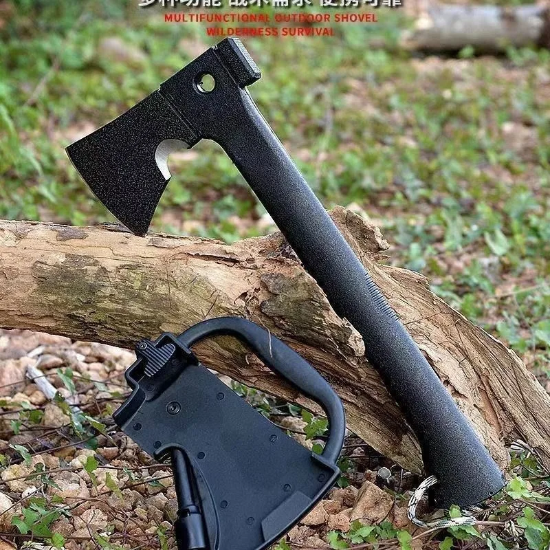 Outdoor Multifunctional Woodworking Fire Axe Tree Chopping Firewood Chopping Axe Mountain Pioneer Camping Tactical Camping