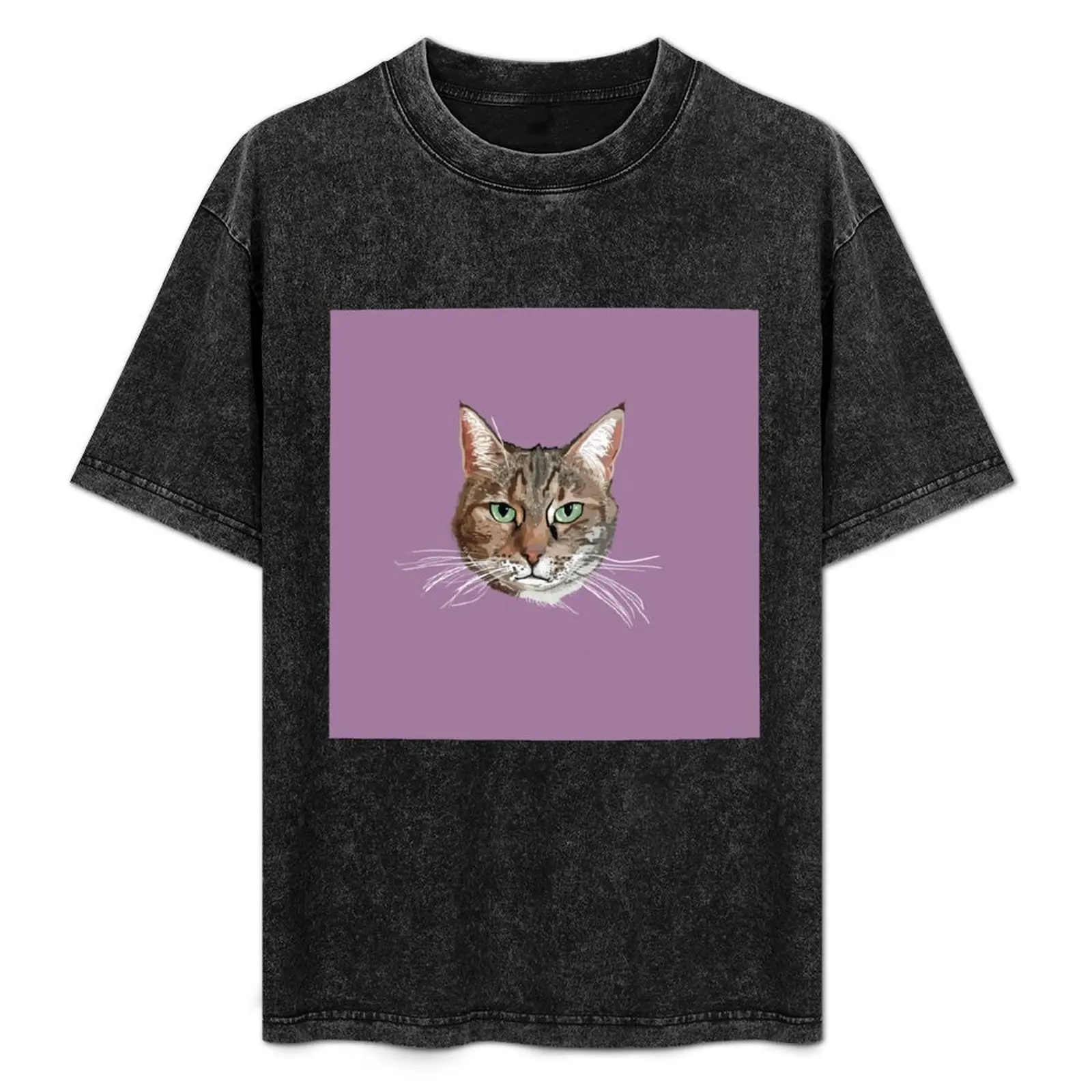 

Lily the Cat T-Shirt Vintage Print Crew Neck Tee