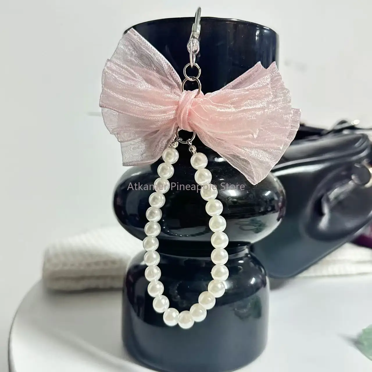 

Handmade girl lace bow mobile phone case pendant car keychain ring ccd camera pendant bag jewelry