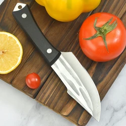 Sharp and Hard Stainless Steel Hand-Forged Knife Portable Multifunctional EDC Pocket Knife Outdoor BBQ Knife Kitchen Knife