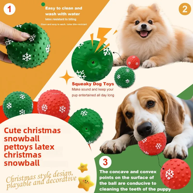 

Small to Medium Dogs Sound Making Toy Christmas Gift Chew Proof Dog Toy for Education Pet Supplies