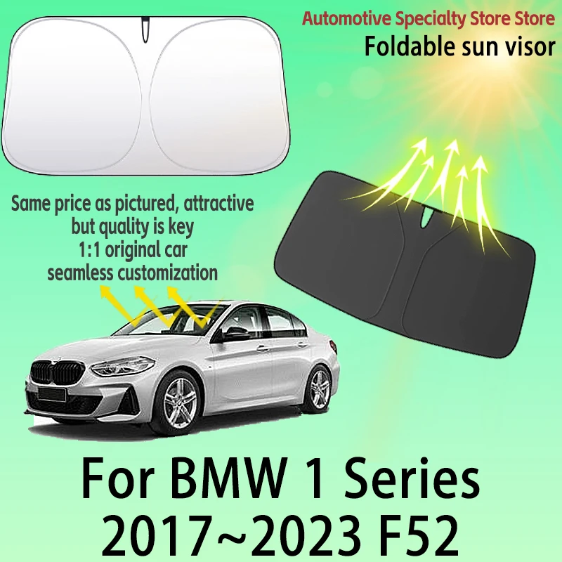 

Для BMW 1 серии F52 2017-2023: Солнцезащитный складной экран на лобовое стекло, защита от УФ-лучей, шторка для конфиденциальности, автомобильные аксессуары