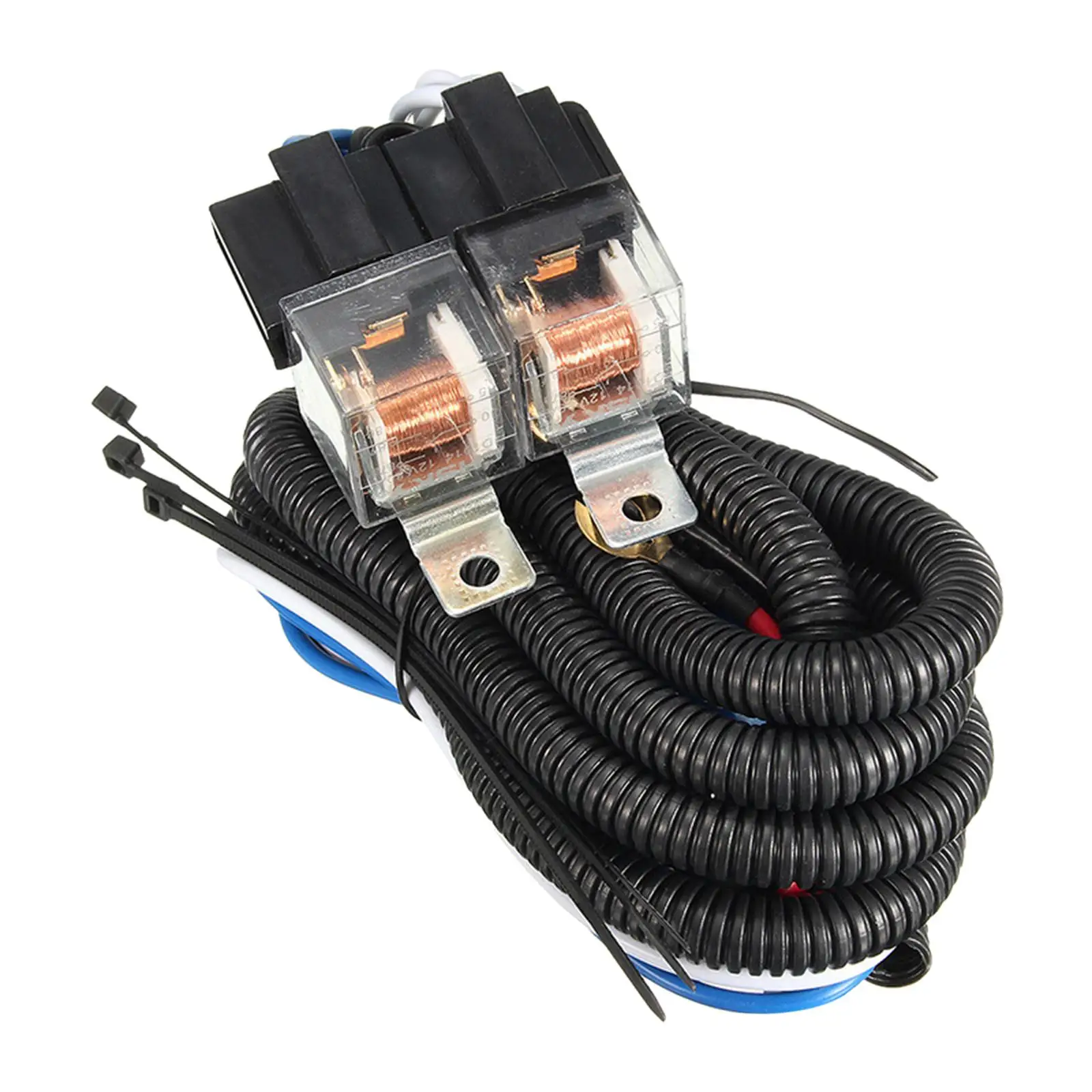 Automotive H4 Headlight Relay Wiring Harness Replace Durable Ceramic Plug