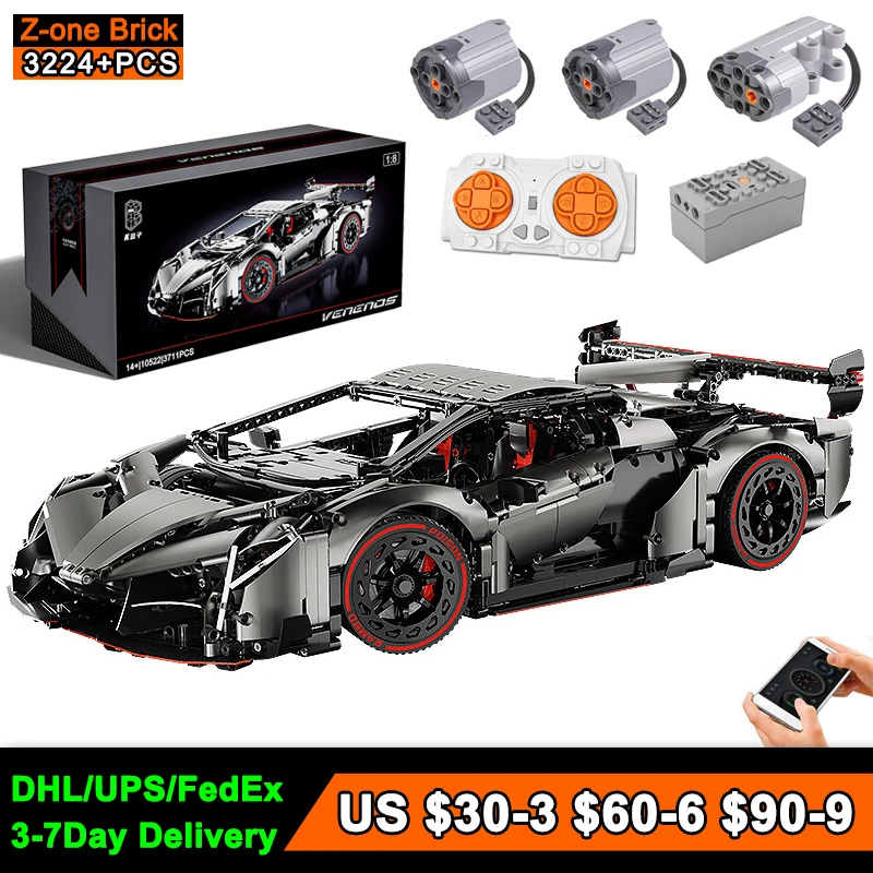 

2024 NEW Technical APP Remote Control Sports Car Building Block Model Racing Vehicle Assemble Toy Bricks for Kids Adult Gifts