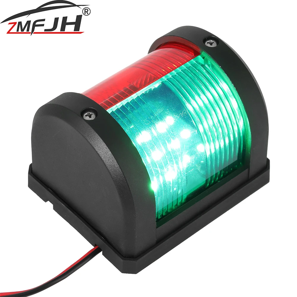 

Светодиодный навигационный фонарь для морской лодки, двухцветный красный и зеленый сигнальный фонарь для парусного спорта, водонепроницаемый светильник для аксессуаров для лодок и яхт, 12 В