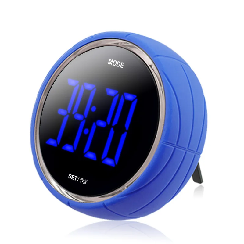 Usb Charging Silicone Knob Kitchen Timer Led Lcd Electronic Timing Student Alarm Clock