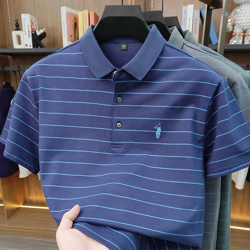 Thumbnail 2 - #34 Latest Mens Striped T-Shirts Offers