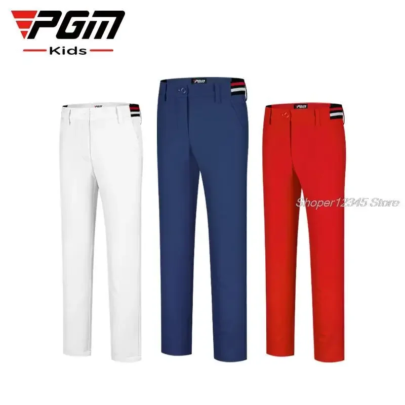 Pgm Elastic Waist Kids Golf Pants Boys Girls Golf Long Trousers Children Windproof Sports Sweatpant Autumn Winter Casual Clothes