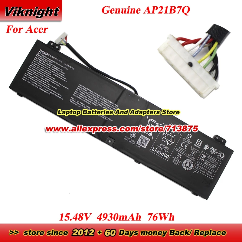 

Genuine AP21B7Q Battery for ACER Predator Triton 300 SE PT314-51S PTN16-51 SWIFT X SFX14-71G SFX16-61G NITRO 14 AN14-41 PHN14-51