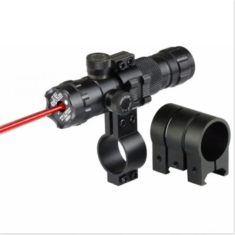 Tactical Hunting Green Laser Dot Sight Adjustable 532nm Red Laser Pointer Rifle Gun Scope Rail Barrel Pressure Switch Mount