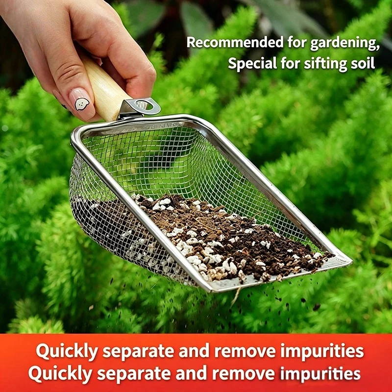 Stainless Steel Soil Sieve Sho - đánh giá và giá Garden Sieve Soil