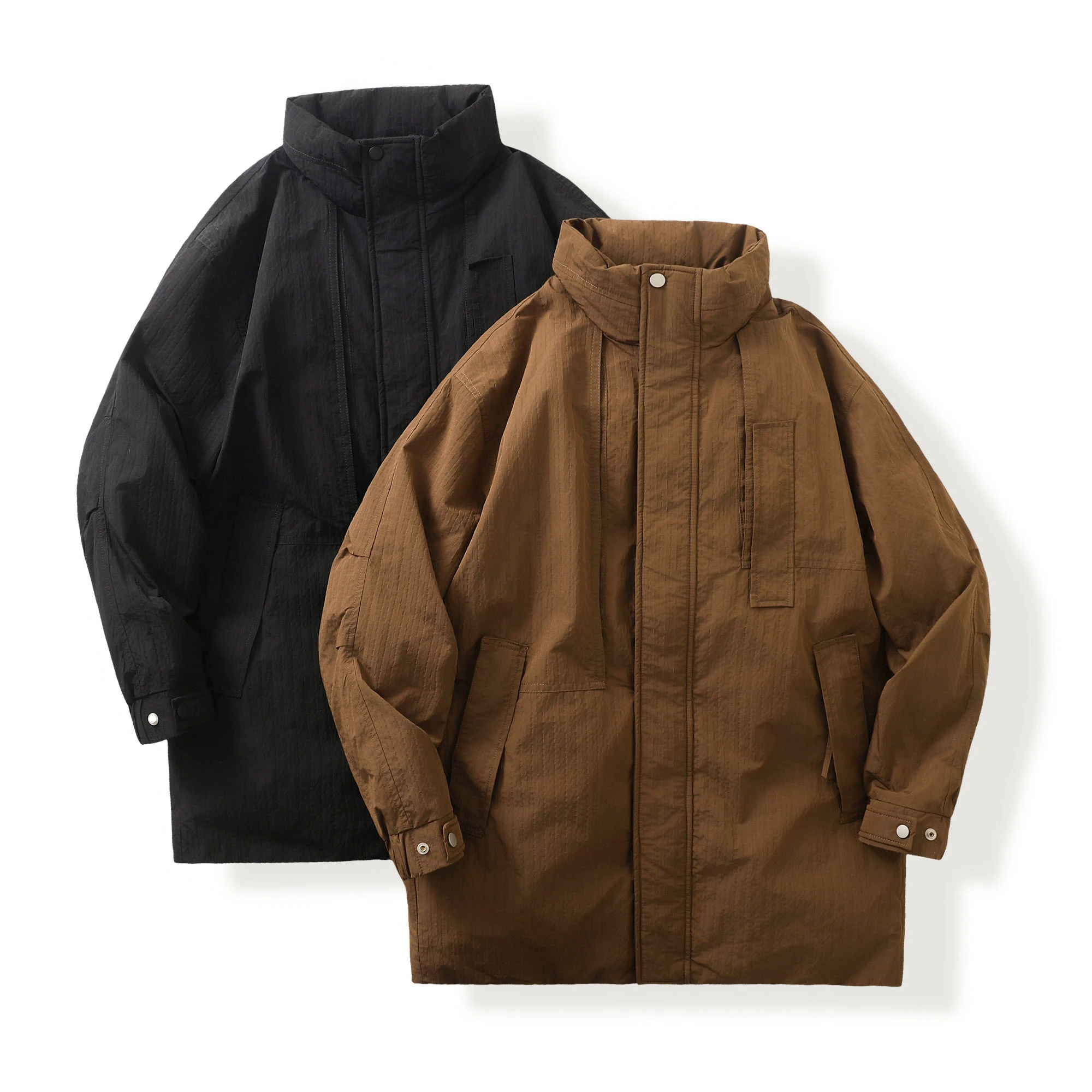 高級アフェン インナーウィンター メンズ サーマル ミッドレングス ダウンジャケット ポーラー耐寒 カジュアル スレ ポリエステル繊維 デュック...