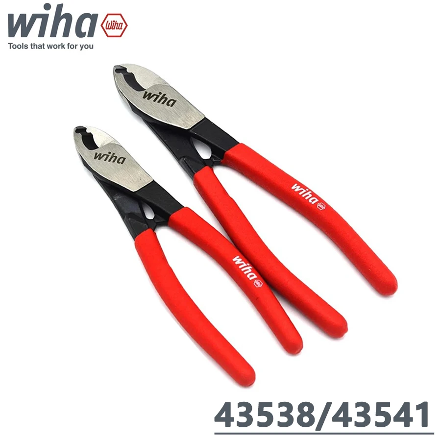 WIHA 43538/43541 180/210mm Electrical Cable Cutter for Cutting Copper and Aluminum Cables Precision Pliers Hand Tools