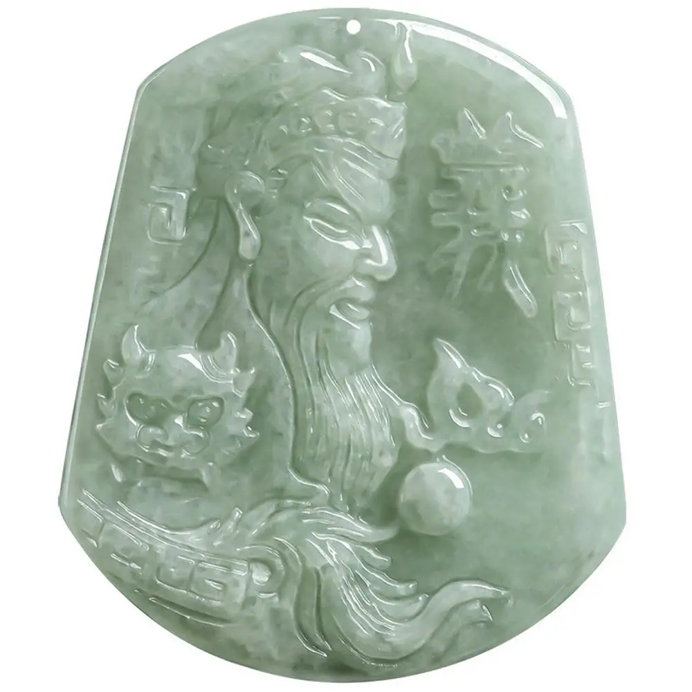 البورمية الطبيعية A-الصف الجاديت الفول متنوعة قوان قونغ الصواعق رقيقة مثل الغيوم قلادة من اليشم موضة غرامة مجوهرات