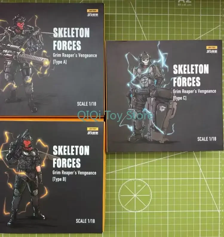 

in stock JOY TOY Skull Group Revenge Death ABC 1/18 Revenge Death Trio 3.75 War Soldiers