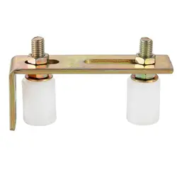 Gate Rollers Sturdy Wear Resistant Convenient with L Shape Bracket Sliding Gate Nylon Rollers for Fences Home Yard Sliding Door