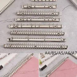 A4/B5/A5/A6/A7 Metal Spiral Rings Binder Clip Loose-leaf File Folder Clip Notebook Accessory Stationery