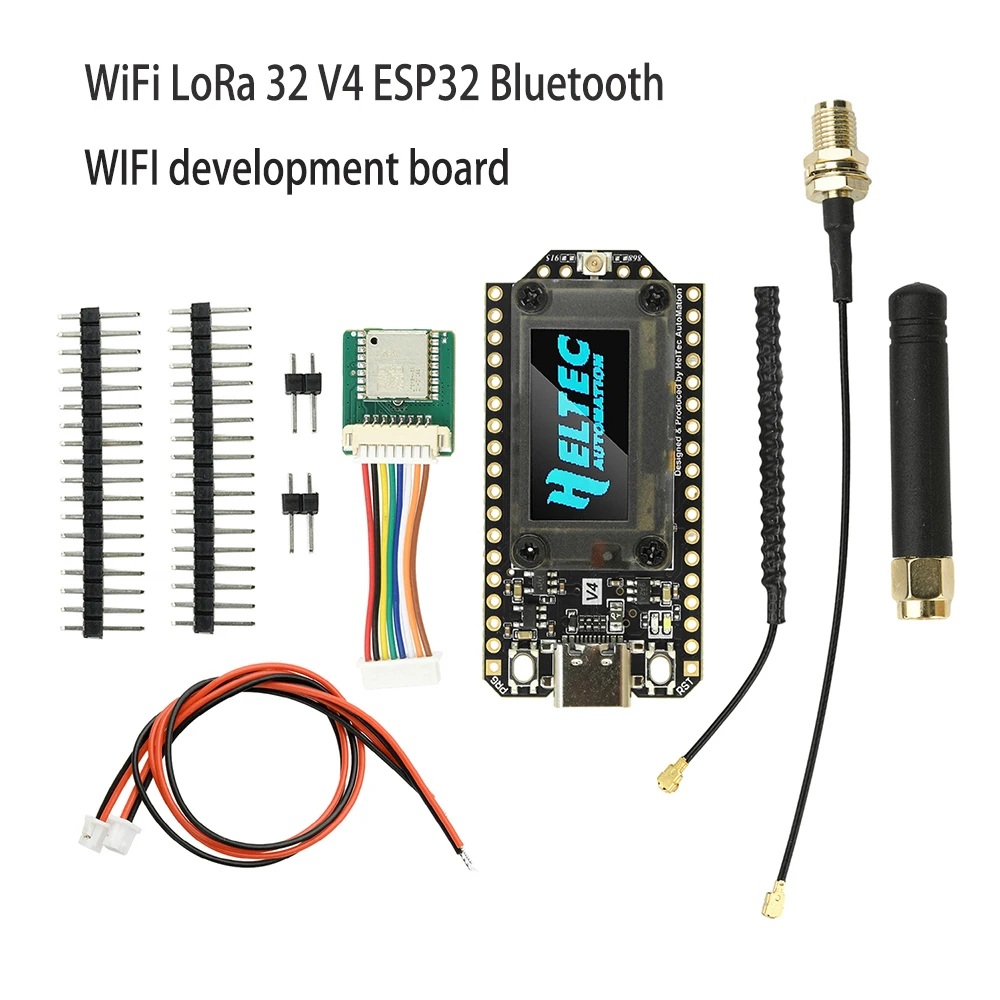 New LoRa 32 V4 Meshtastic GPS ESP32 SX1262 0.96inch OLED Solar Powered Dev-Board Mesh Network WiFi LoRa BLE Low Power
