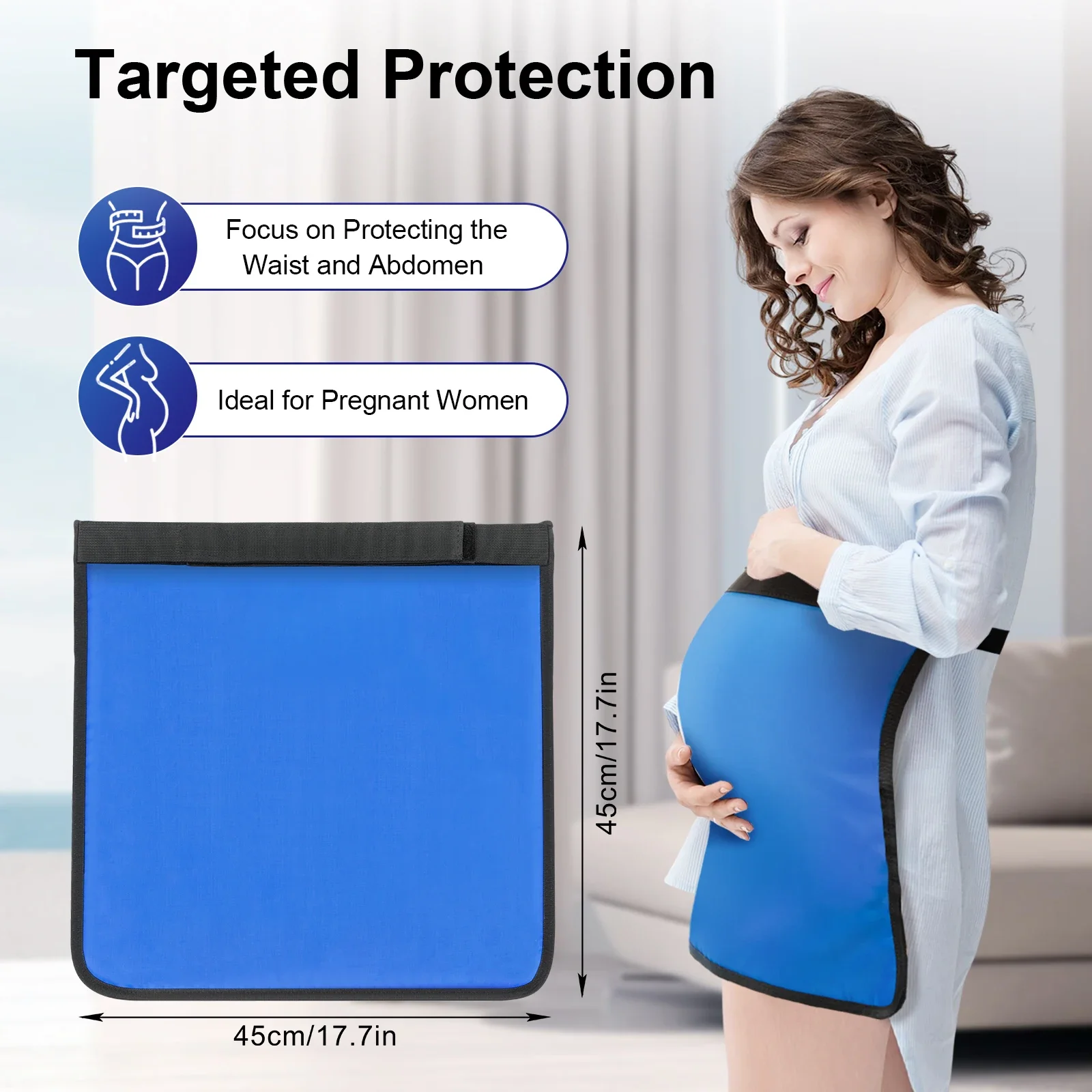 

Свинцовый полуфартук 45x45 см 0,5 ммpb, эквивалентный рентгеновский защитный свинцовый полуфартук, радиационный чехол для медицинских лабораторных больниц