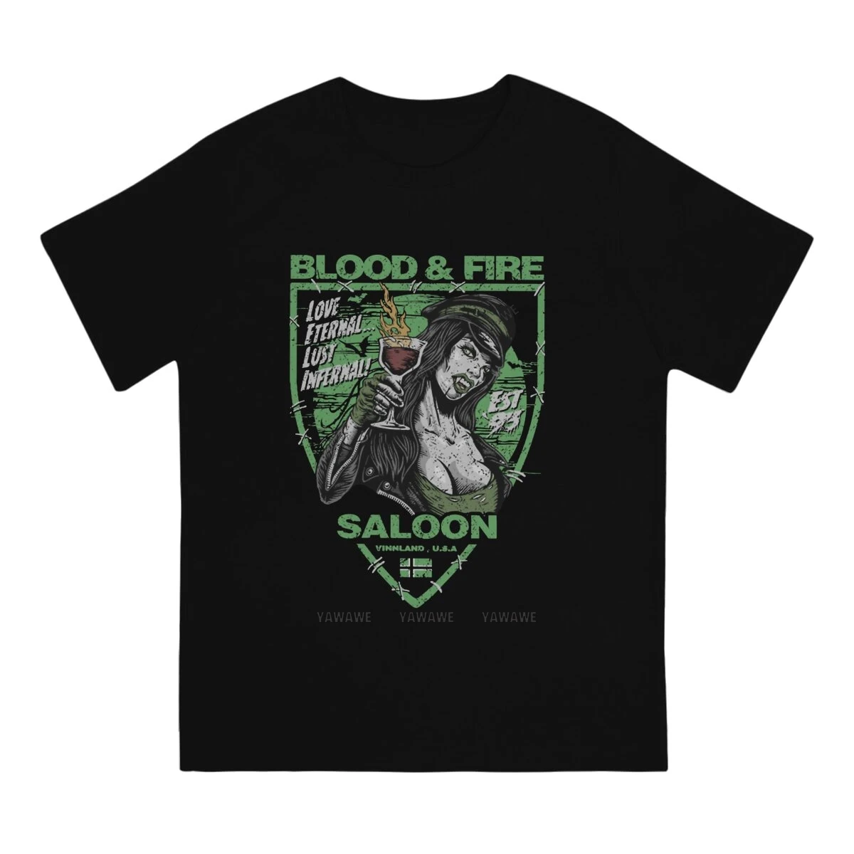 Футболка мужская с круглым вырезом и коротким рукавом, из чистого хлопка