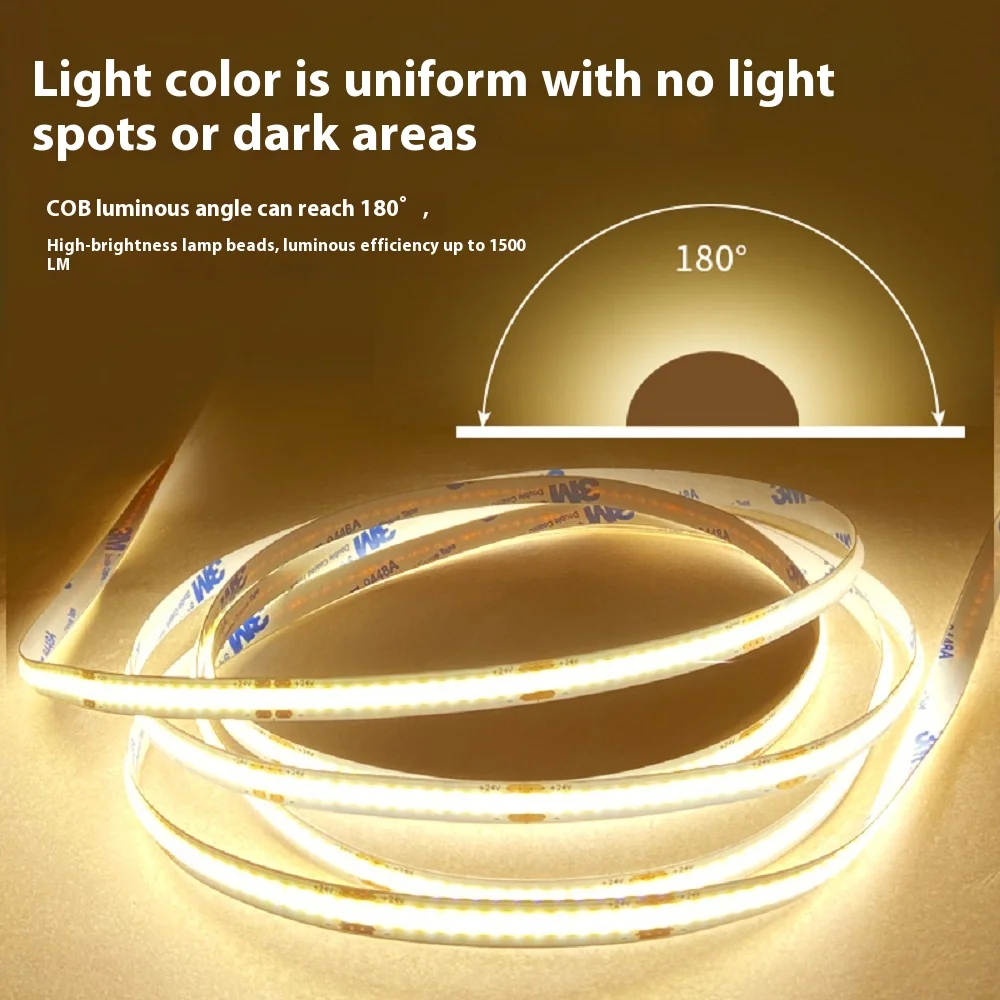 COB light strip 5V usb self-adhesive soft light strip sensor switch flexible led light strip atmosphere background
