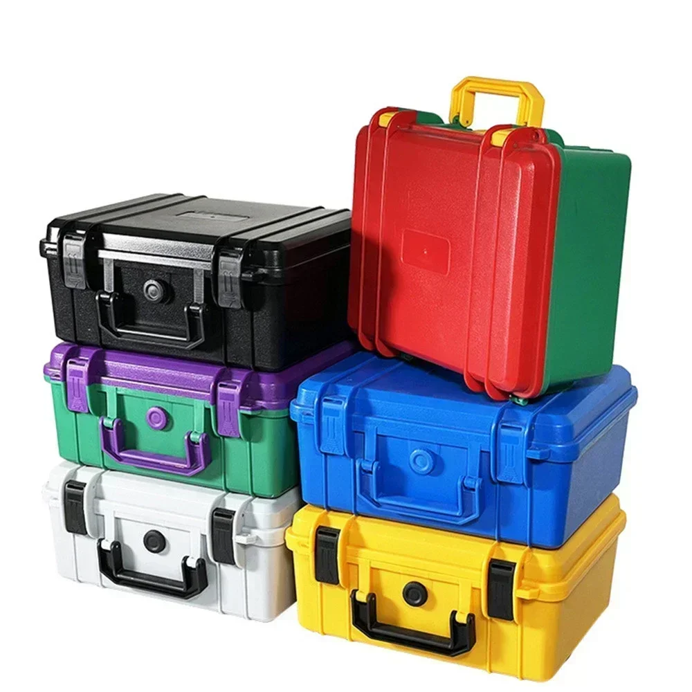 Heavy-Duty ABS Toolbox with Foam Insert Safety Equipment Storage Case for Precision Instruments Portable Waterproof Tool Case