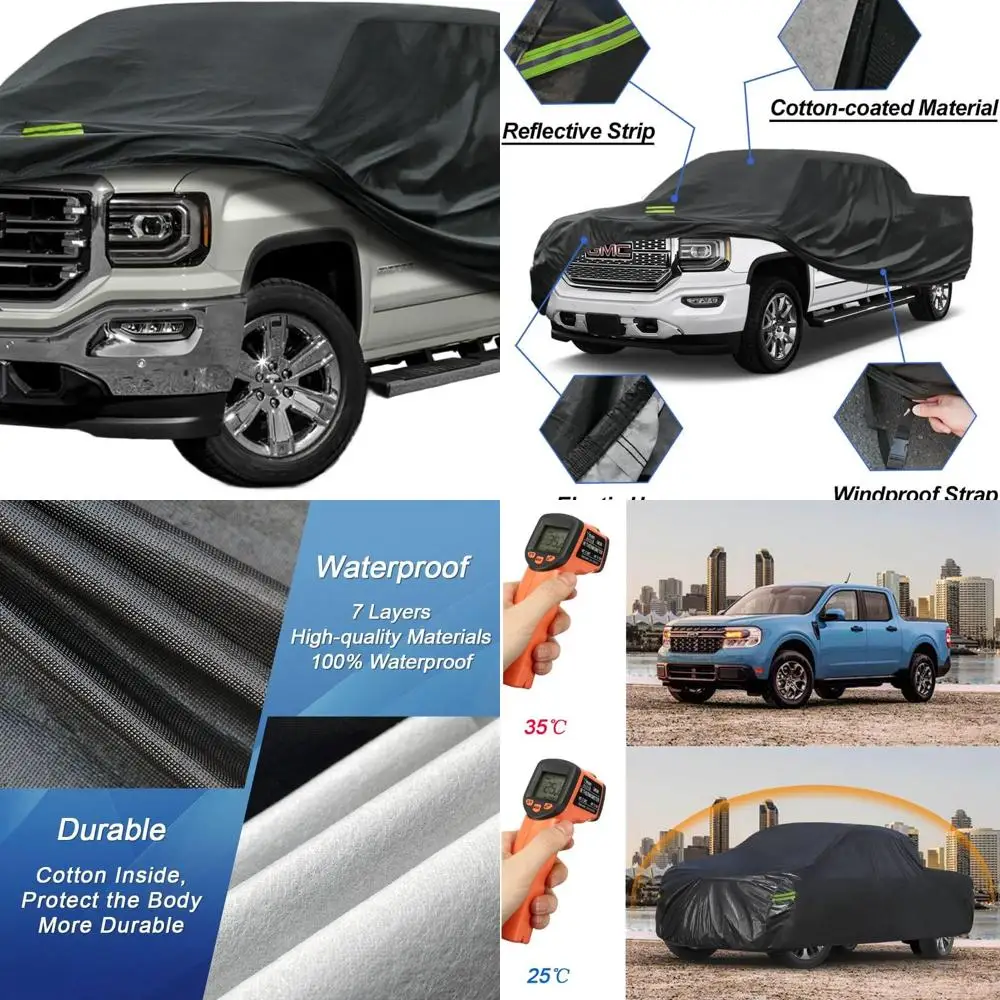 

Custom-Fit GMC Sierra 1500-3500 6.5' Bed Truck Cover, Waterproof, 7-Layer Protection, UV, Rain, Snow, Wind Resistant (2014-2025)