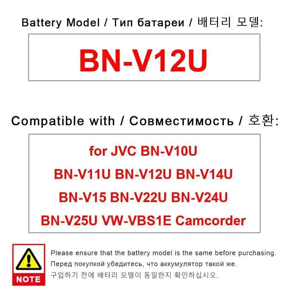 

Аккумулятор для видеокамеры 2100 мАч для Jvc BN-V10U BN-V11U BN-V12U BN-V14U BN-V15 BN-V22U BN-V24U BN-V25U VW-VBS1E