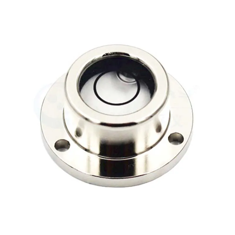 

Haccury Copper Shell Flange Bubble Level Bead Blister Dia 25mm 32mm Mounting Holes Mechanical Equipment Leveling Components 1PCS