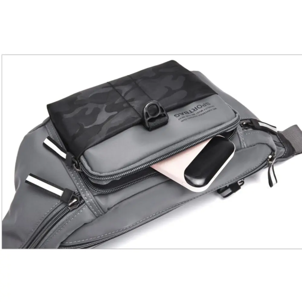 عادية أكسفورد الرجال الخصر حقيبة سعة كبيرة مكافحة سرقة الرياضة حقيبة الهاتف الأعمال أمين الصندوق المحفظة مقاوم للماء ركوب الدراجات حقيبة صدر للرجال