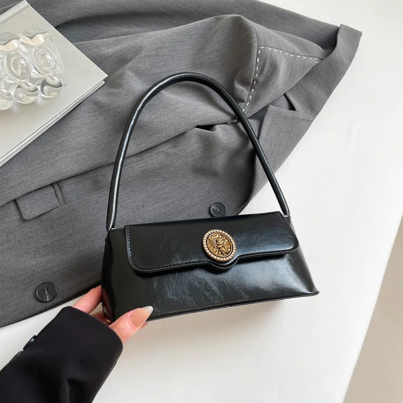 

2025Fashion Designer Luxury Women's Bag Vintage Square Crossbody Bag Simple High Quality PU Leather Brand Handbags Ladies