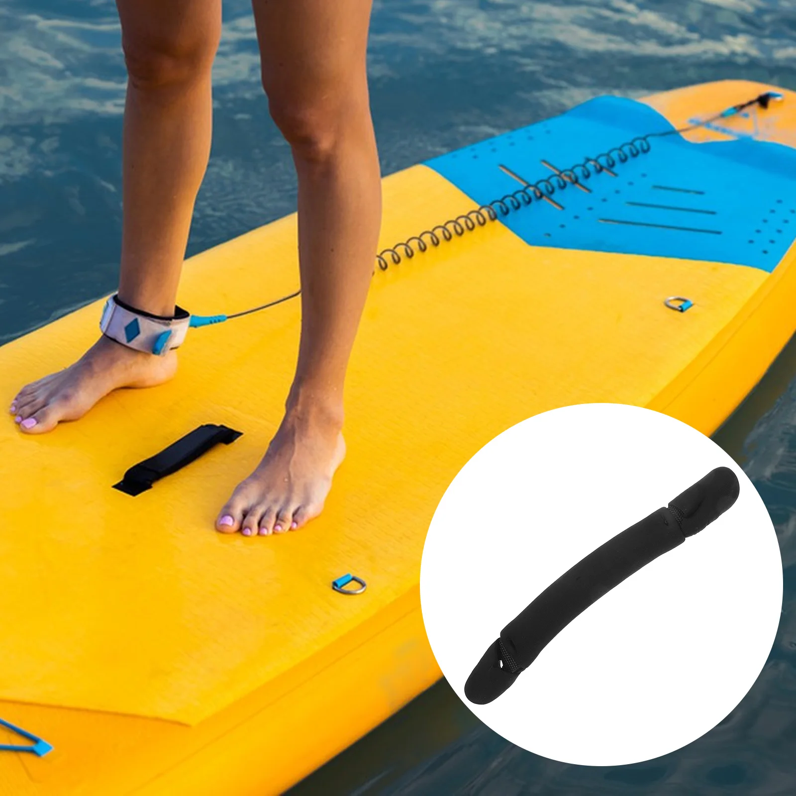 

Surfboard Handle Neoprene Grip Comfortable Ergonomic Design Easy Install Surfboard Carry Strap for Kayak Paddleboard