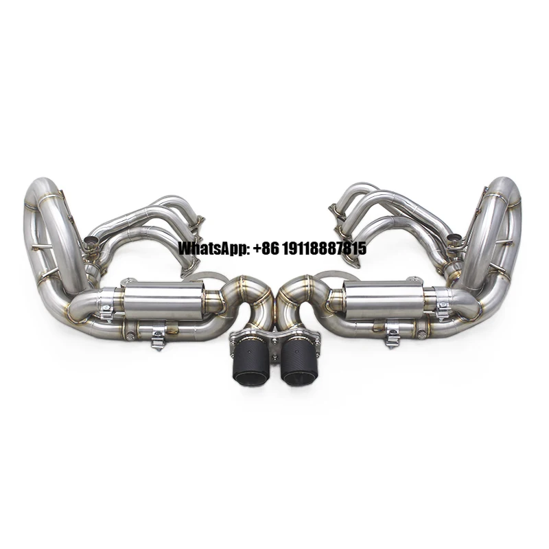 

Tuning Full Exhaust System for Porsche 911 991/991.1 GT3 4.0 2015-2018 Valved Catback Muffler With Equal Length Manifold Header
