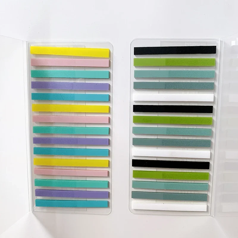 300Pcs Per Pack Memo Sticky thin translucent Mini Bookmark Colorful Stickers strips Sticky notes Message Tab Stationery Notice