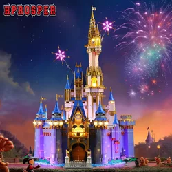 Hprosper 5V LED Lights For 43222 Disney Castle DIY Decorative Lamp With Battery Box (Not Include Lego Building Blocks)