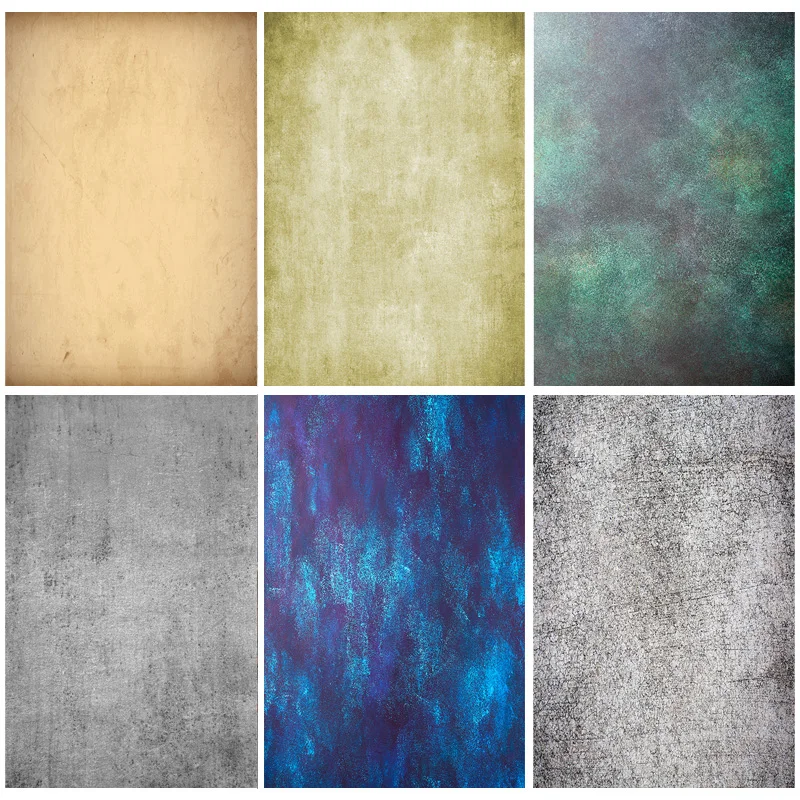 Abstract Vintage Texture Portrait Photography Backdrops Studio Props Solid Color Photo Backgrounds toile de fond personnalisable