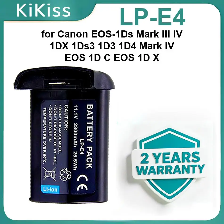 LP-E4 Batteries For Canon EOS-1Ds Mark III IV 1DX 1Ds3 1D3 1D4 IV, EOS 1D C X 2300Mah Brand New Camera Battery