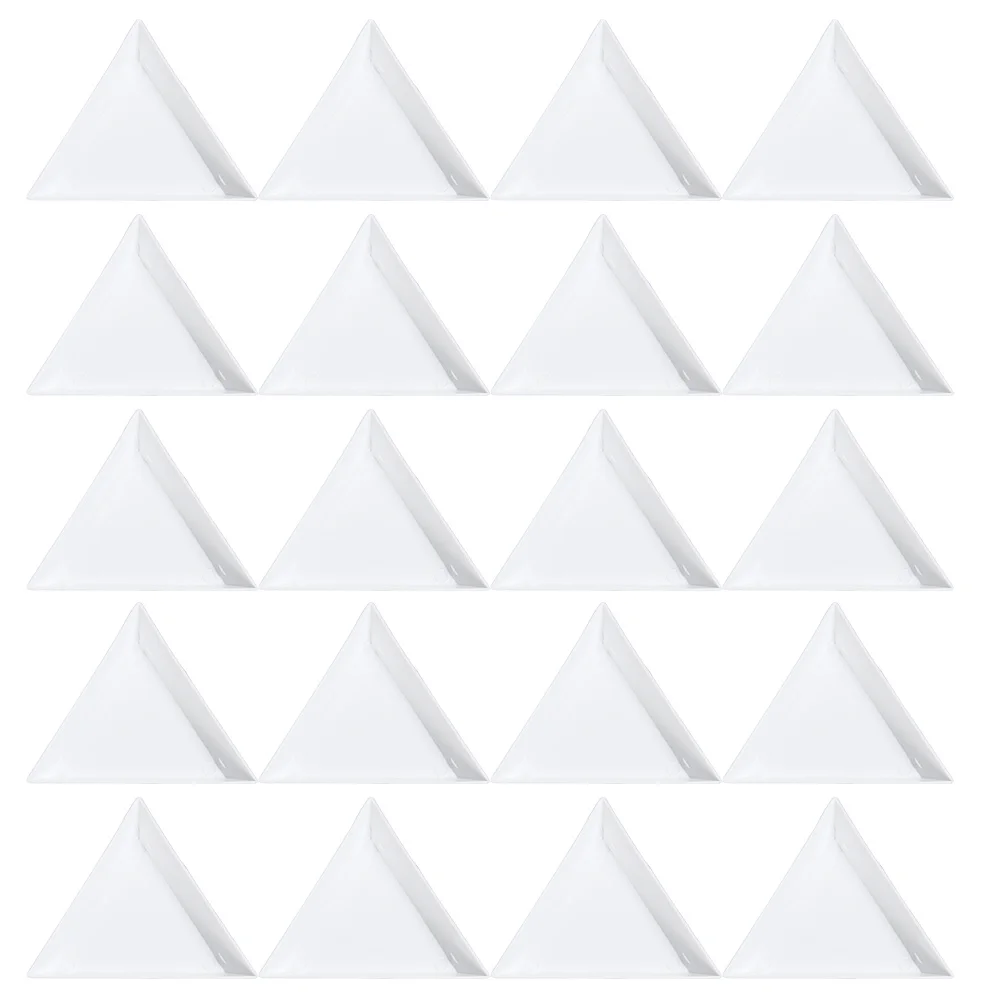 50Pcs Triangle Bead Sorting Tray Portable Jewelry Container Stacking Storage Tray Bracelet Dish Jewelry Dish Ring Container