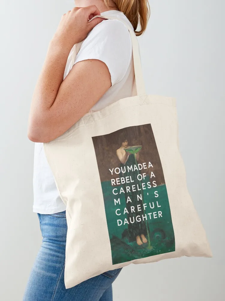 careless man's careful daughter Tote Bag Handbags women shopping bag foldable reusable bag Canvas Tote