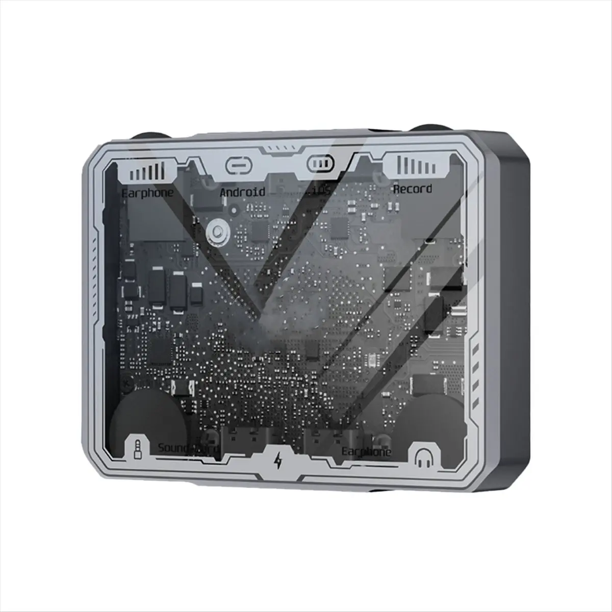 2026 جديد + دعم لميكروفون محول البث المباشر من النوع C لشحن محول بطاقة الصوت ستيريو للبث المباشر