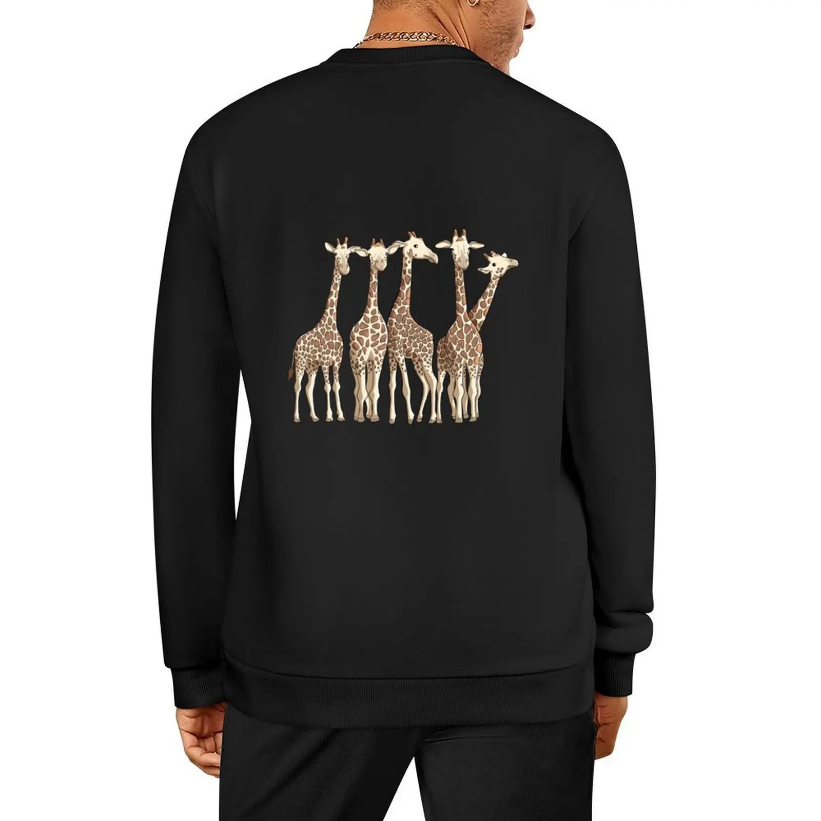 

Giraffe Family Pullover blouse clothes for men korean clothes mens clothes aesthetic sweatshirts